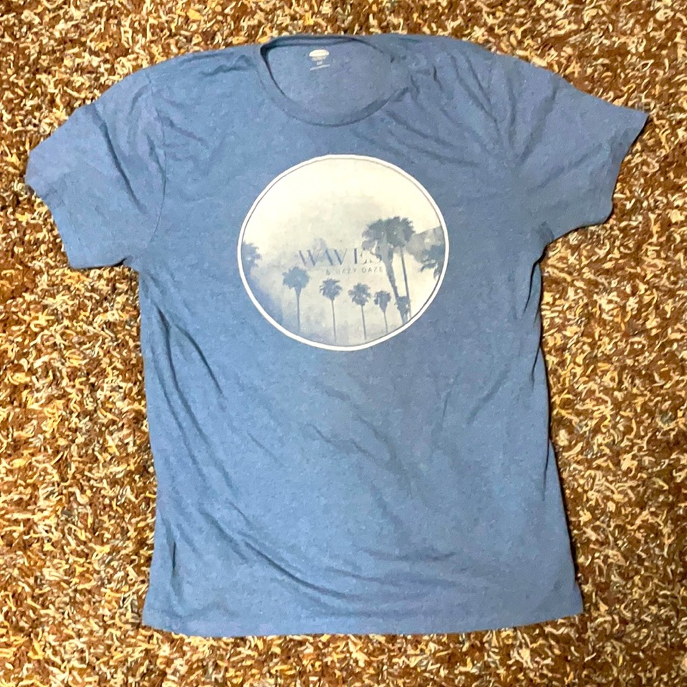 Blue old navy tshirt got it 6 or 7 years ago worn it probably a handful of times